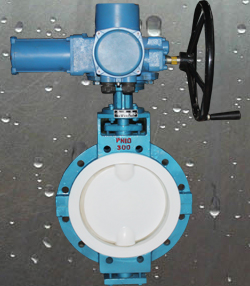 FEP LINED BUTTERFLY VALVE