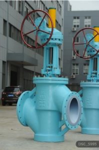 DN400 FEP Lined Globe Valve