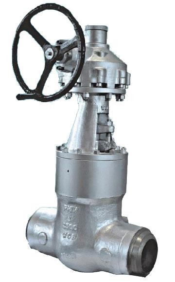 Pressure seal gate valve