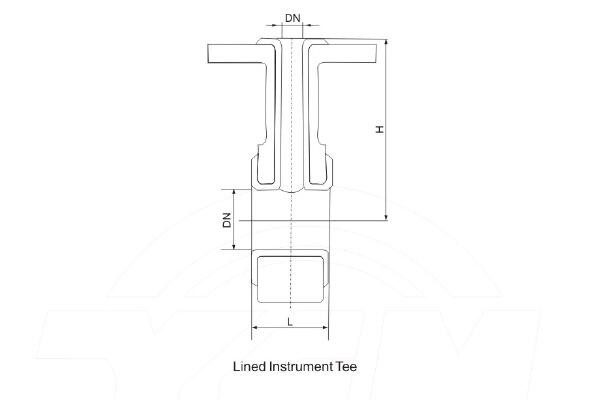 PTFE Lined instrument tee