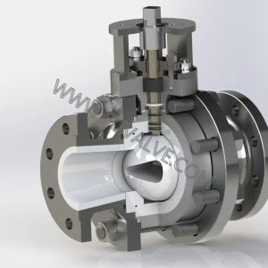 High performance v port ceramic ball valve