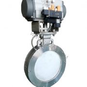 Pneumatic inflatable seated butterfly valve